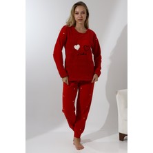 Wordex Fawn 5005 Peluş Welsoft Polar Kışlık Yumoş Kadın Pijama Takımı