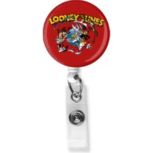 Stormistoretr Looney Tunes 4 Lü Set Boyun Ipi Telefon Askısı Yoyo Anahtarlık Yaka Kartı