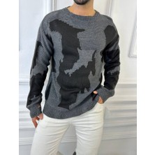 Elku Moda Kazak Çift Kat Örme Pamuk Kazak Detaylı Lazer Kesim Salaş Triko Kazak