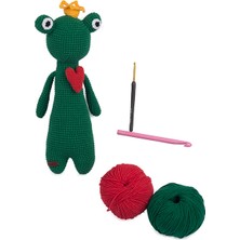 Nostaljik Lezzetler Amigurumi Organik Oyuncak-Uyku Arkadaşı Kurbağ-Örme Kurbağ-Örme Bebek