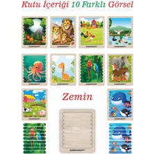 Karbon Soft Cubuk Puzzle, 10'lu Set Puzzle, Hayvan Puzzle, Montesorri Puzzle, Hayvan Yapboz, 10'lu Yapboz