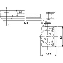 Hafele DC401 Kapı Kapatıcı En 2-4 Siyah