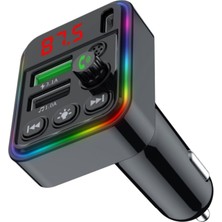 Concord C-617 Bluetooth Görüşme ve Müzik Dinleme Ekranlı Rgb Fm Transmitter Pd + 3.1A Çift USB Şarj