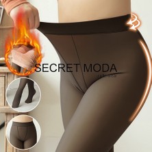 Secret Moda Ten Renkli Içi Polarlı Kürk Peluşlu Termal Ince Görümlü Peluş Külotlu Çorap Orijinal