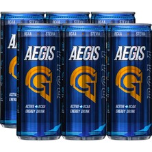 Aegis Ginsengli Şekersiz Enerji Içeceği 6 x 250 ml