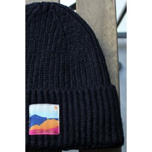 Sofist İstanbul Navy Blue Beanie Lacivert Dokuma Etiketli Soft Yıkama Yünlü Katlamalı Örgü Bere