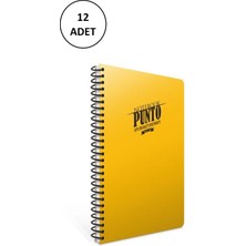 Gıpta Punto Spiralli Plastik Kapak Defter A5 100 Yp Çizgili