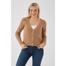 Fashion Friends 23K0044K1 Fashion Friends Kadın Hırka Camel