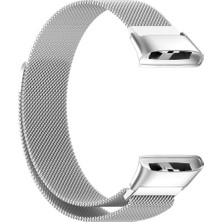 Nezih Case Redmi Watch 3 Uyumlu Mıknatıslı Hasır Metal Örgü Kordon 20MM