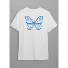 Hilon Kelebek Baskılı T-Shirt HC013