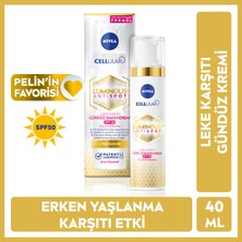 NIVEA Luminous630 Leke Karşıtı Gündüz Yüz Bakım Kremi  40ml,SPF50, Hyaluronik Asit ve E vitamini,Hassas Cilt,Yüksek Güneş Koruması