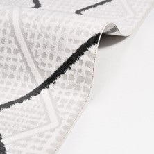 Halınet Lilith Gri Geometrik Akrilik Makine Halısı