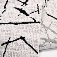 Halınet Anaya Gri Geometrik Polyester Makine Halısı