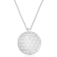 Mevafa ​​925 Ayar Gümüş Yaşam Çiçeği Kolye