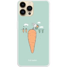 Forestl Digital Iphone 14 Pro Phone Case Anti-Cratch Tpu Desen Baskı Geri Baskı Kapak Radish ve Tavşan (Yurt Dışından)