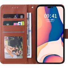 Forestl Digital Iphone 14 Pro Telefon Kılıfı 6.1 Inç Katlanabilir Stand Kapağı Folio Flip Pu Deri Cüzdan Hücresi Lanyard-Brown (Yurt Dışından)