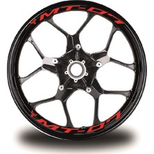 Yamaha mt - 07 Yazılı 8li Jant Içi Yazı Sticker Etiket