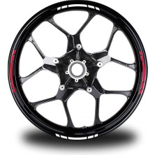 Motiker Yazısız Kısa Dış Şerit 16'lı Çift Renk Sticker Modeli