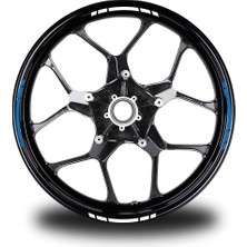 Motiker Yazısız Kısa Dış Şerit 16'lı Çift Renk Sticker Modeli