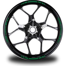 Motiker Yamaha Yazılı Kısa Yazısız Kısa Dış Şerit 16'lı Tek Renk Jant Sticker Modeli