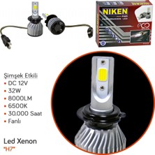 Niken H7 LED Xenon Eco Serisi 32W/8000LM/6500K