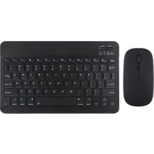 Zoli Mini Şarj Edilebilir Bluetooth Klavye ve Mouse Seti Ultra Ince Keyboard Tablet,pc,android Uyumlu QS1010 Beyaz