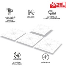 Tink Kendinden Yapışkanlı Silinebilir Mermer 010 Desenli Pvc Karo 30X30 cm (56 Adet) 5m2