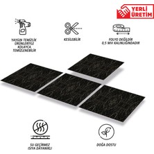 Tink Kendinden Yapışkanlı Silinebilir Mermer 001 Desenli Pvc Karo 30X30 cm (56 Adet) 5m2