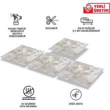 Tink Kendinden Yapışkanlı Gri Mermer Desenli Pvc Karo 30X30 cm (56 Adet) 5m2