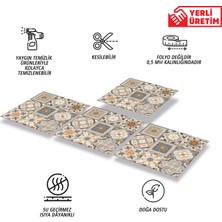 Kendinden Yapışkanlı Apricot Desenli Pvc Karo 30X30 cm (56 Adet) 5m2