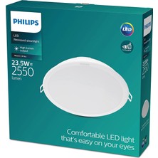 Philips Meson 23.5 Watt Gömme LED Spot Beyaz (6500K) Göz Konforu Ledli Spot Armatür
