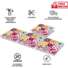 Tink Kendinden Yapışkanlı Colorful Desenli Pvc Karo 30X30 cm (56 Adet) 5m2