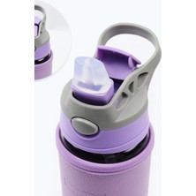 Morlimon H2O Deri Kılıflı Pipetli Cam Matara  500 ml