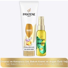 Pantene Saç Bakım Kremi 275 ml + Saç Bakım Serumu Argan Yağlı Elixir 100 ml