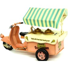 Mevafa Metal Dondurma Arabası Biblo Dekoratif Hediyelik