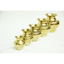 Mevafa Vazo Minik 5'li Set Tamamı Pirinç Dekoratif Hediyelik