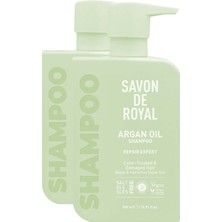 Savon De Royal Argan Yağı İçeren Boyalı ve Yıpranmış Saçlar İçin Onarım Uzmanı Şampuan 500 ml x 2 Adet