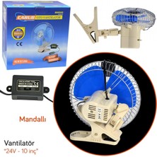 Carub 24V Vantilatör 10 Inç Mandallı BR6400402