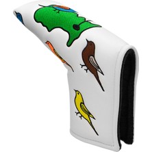 Surjion Pu Golf Atıcı Golf Sopası Kılıfı Golf Kulübü Başlıkları Atıcı Su Geçirmez 13 cm * 17 cm Beyaz (Yurt Dışından)
