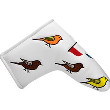 Surjion Pu Golf Atıcı Golf Sopası Kılıfı Golf Kulübü Başlıkları Atıcı Su Geçirmez 13 cm * 17 cm Beyaz (Yurt Dışından)