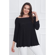 Laranor Yaka Detaylı Bluz 40 - Siyah