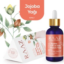 Raaz N 34 Jojoba Cilt ve Saç Bakım Yağı 50  ml %100 Saf Doğal Yağ Jojoba Skin And Hair Care Oil