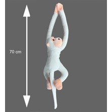 Sole Elleri Yapışan Oyun ve Uyku Arkadaşı 70 cm Peluş Maymun Oyuncak - Hediyelik - Aksesuar ve Süs - Oyun ve Uyku Arkadaşı