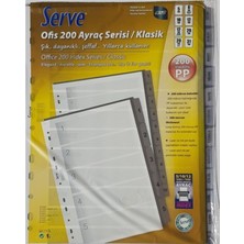 Serve OFİS200 Serisi 200MİCRON Pp Şeffaf A4 Ayraç