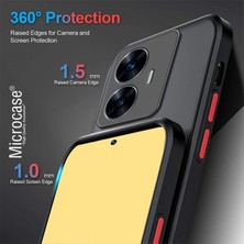 Microcase Realme C55 London Serisi Darbeye Dayanıklı Kılıf - Siyah AL3415