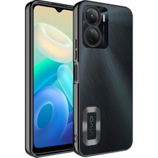 Vivo Y16 Kılıf Kamera Korumalı Logo Gösteren Zore Omega Kapak