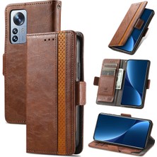 Yihang Boutique Ile Uyumlu Xiaomi 12 Pro Cüzdan Kılıfı, Kart Tutuculu Pu Deri Flip Kılıf Rfıd Engelleme Kickstand Telefon Kapağı (Yurt Dışından)