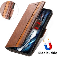 Yihang Boutique Ile Uyumlu Xiaomi Redmi K50 Gaming Cüzdan Kılıfı, Kart Tutuculu Pu Deri Flip Kılıf Rfıd Engelleme Kickstand Telefon Kapağı (Yurt Dışından)