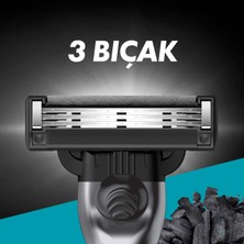 Gillette Mach3 Charcoal Yedekli Tıraş Makinesi