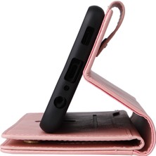 Yihang Boutique Ile Uyumlusamsung Galaxy A04E Mıknatıslı Deri Zip Cüzdan Kart Sahibi (Yurt Dışından)